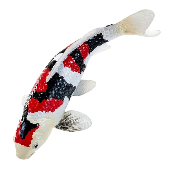 Koi karpe figur – trefarvet håndmalet legetøjsdyr, 12,6 cm – Mojo