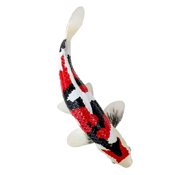 Koi karpe figur – trefarvet håndmalet legetøjsdyr, 12,6 cm – Mojo