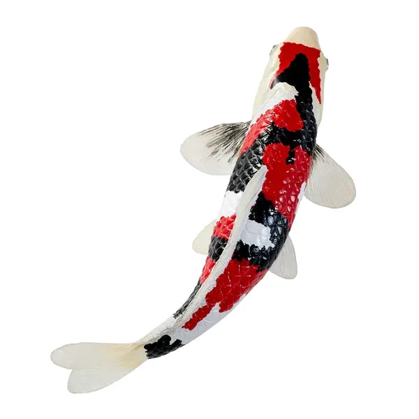 Koi karpe figur – trefarvet håndmalet legetøjsdyr, 12,6 cm – Mojo