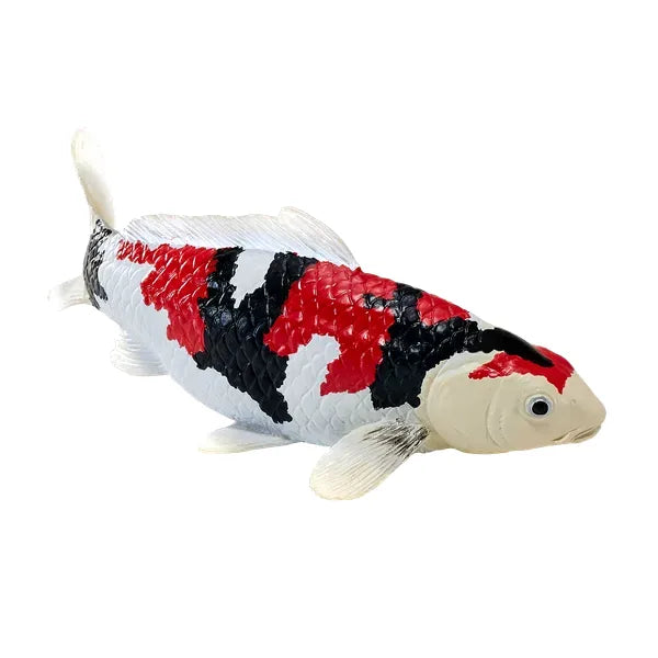 Koi karpe figur – trefarvet håndmalet legetøjsdyr, 12,6 cm – Mojo