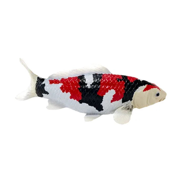 Koi karpe figur – trefarvet håndmalet legetøjsdyr, 12,6 cm – Mojo