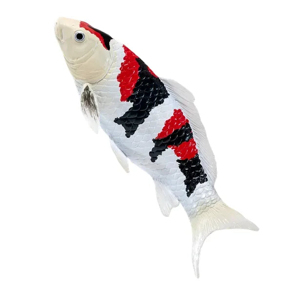 Koi karpe figur – trefarvet håndmalet legetøjsdyr, 12,6 cm – Mojo