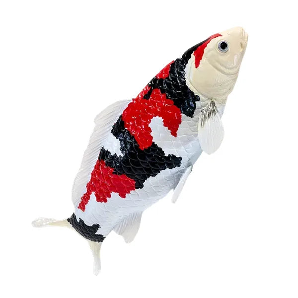 Koi karpe figur – trefarvet håndmalet legetøjsdyr, 12,6 cm – Mojo