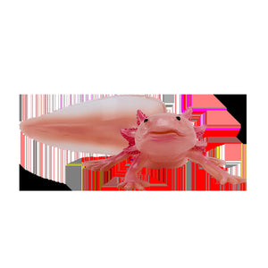 Axolotl halepadde pædagogisk dyrefigur i kunststof, 9,5x6,5 cm – Mojo