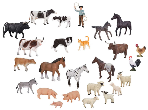 Bondegårdsdyr sæt 25 stk. – Mojo