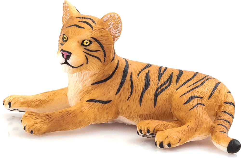 Tigerunge liggende legetøjsfigur, 7,2x4x3 cm, 3+ år – Mojo