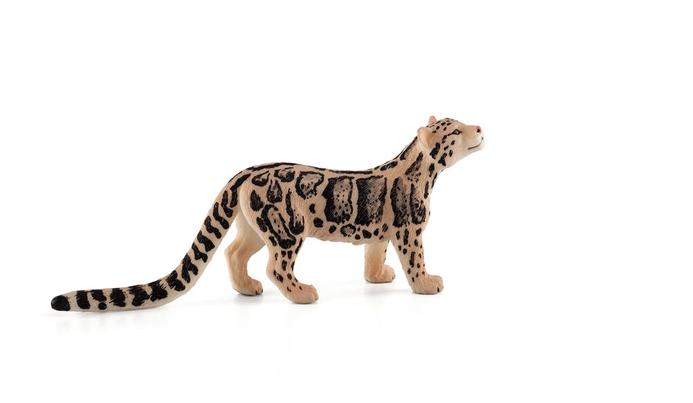Lille Clouded Leopard legetøjsfigur 11,5 cm – realistisk plastikdyr til børn 3+ år, sikkerhedstestet, Mojo