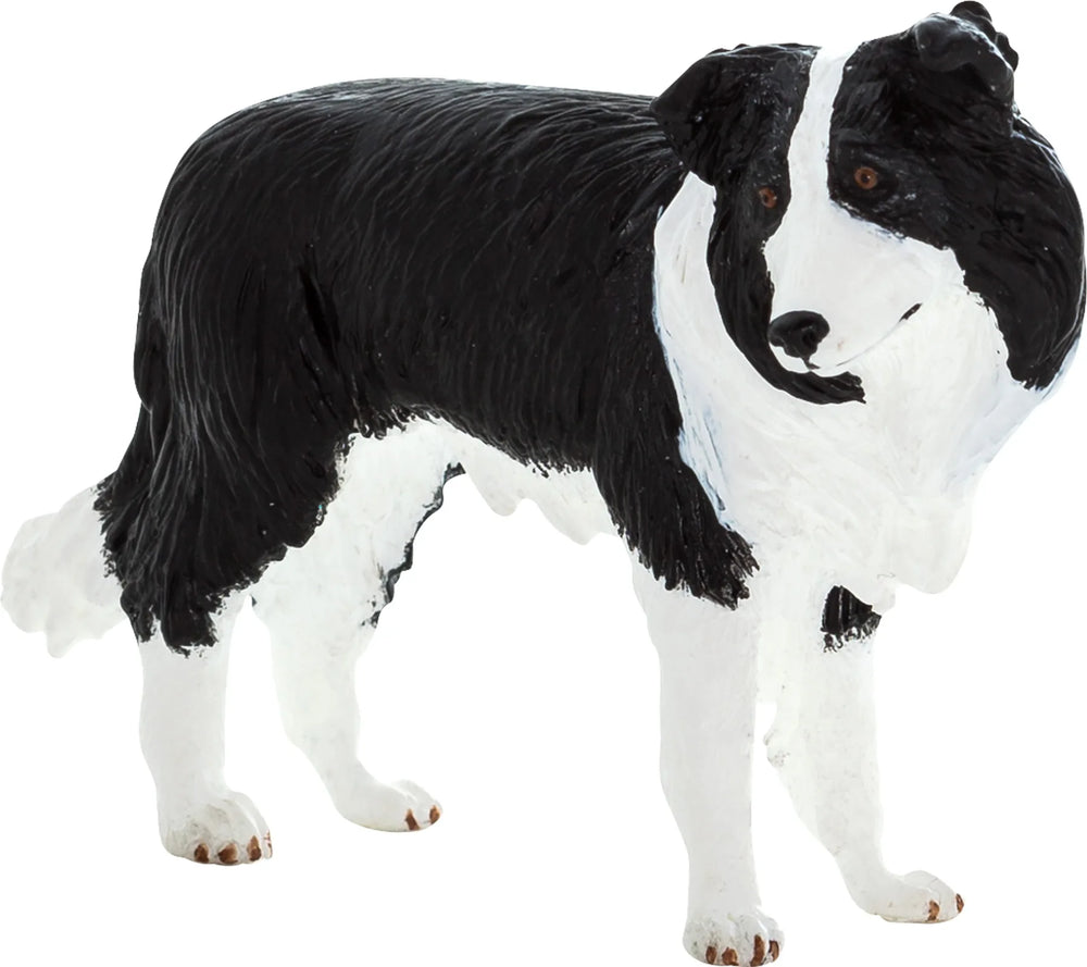 Border Collie hund legetøj til børn 3+ – sikker plastik, EN71/ASTM kompatibel. Mojo