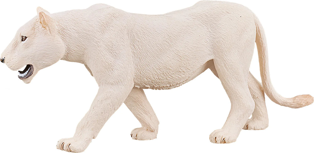 Hvid Hunlørn figur 13,5x3x5,5 cm – legetøjsløve i kunststof, fri for ftalater, anbefalet fra 3 år – Mojo