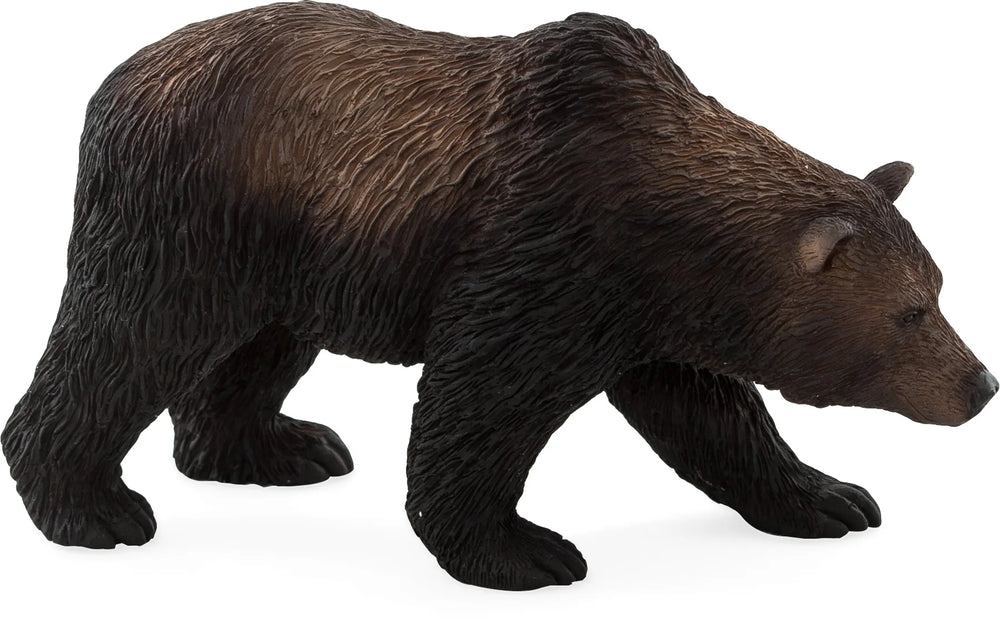 Grizzly bjørn legetøjsfigur 11,5 cm – robust plastik, CE-godkendt, fra 3 år | Mojo