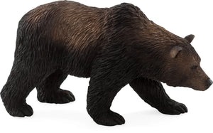 Grizzly bjørn legetøjsfigur 11,5 cm – robust plastik, CE-godkendt, fra 3 år | Mojo