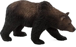 Grizzly bjørn legetøjsfigur 11,5 cm – robust plastik, CE-godkendt, fra 3 år | Mojo