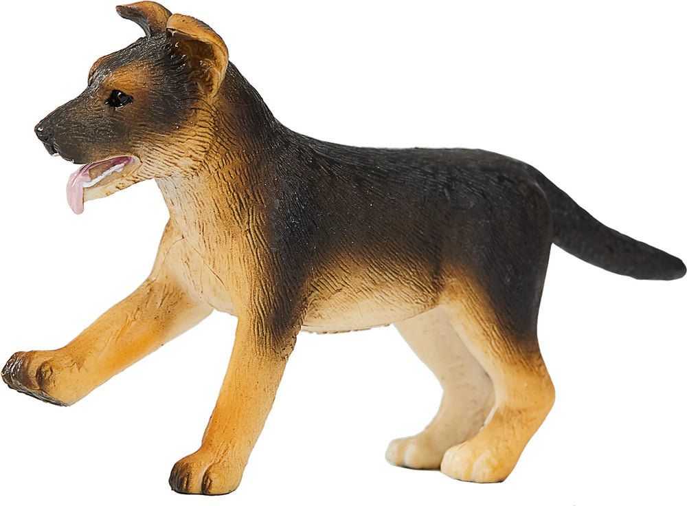Schæfer hundehvalp legetøj 8 cm, phthalatfri kunststof til børn 3+ – Mojo