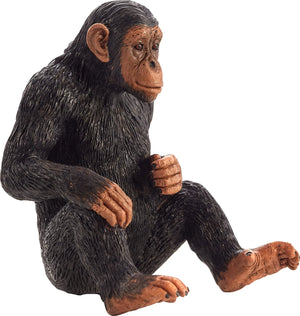 Chimpanse figur 6x5x7 cm, legetøj til finmotorik og rolleleg, fri for ftalater – Mojo