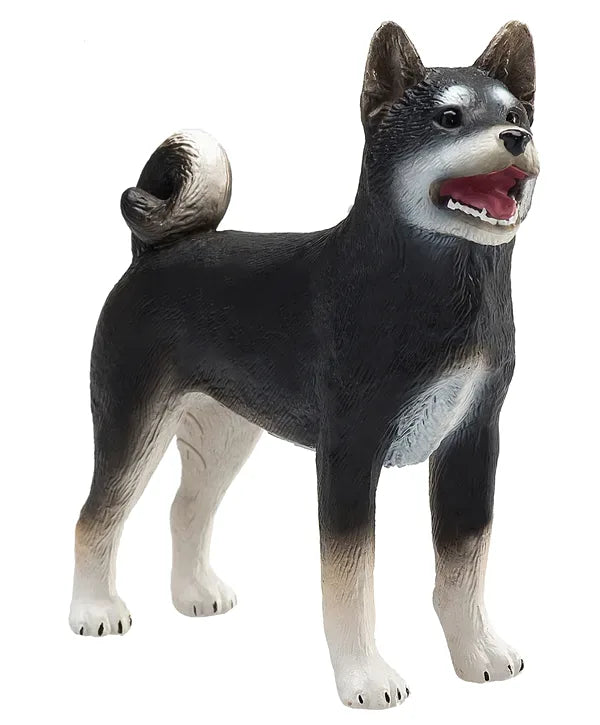 Shiba Inu hund figur, sort, 6,5x2,5x7 cm – kunststof, fra 3 år – Mojo