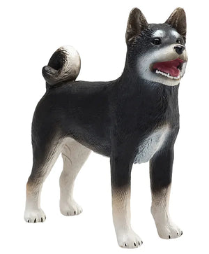 Shiba Inu hund figur, sort, 6,5x2,5x7 cm – kunststof, fra 3 år – Mojo