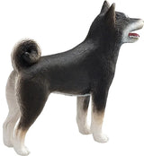 Shiba Inu hund figur, sort, 6,5x2,5x7 cm – kunststof, fra 3 år – Mojo