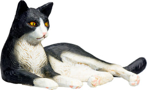 Kattefigur sort/hvid 7x4x3,5 cm til leg & samling, plastik, fra 3 år — Mojo
