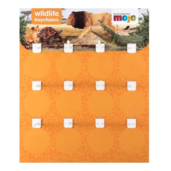Display Nøglering (72 Stk.) – Vilde dyr – Mojo
