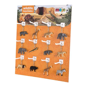 Display Nøglering (72 Stk.) – Vilde dyr – Mojo