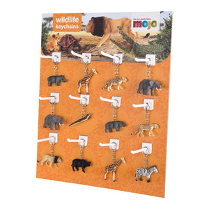 Display Nøglering Savanne (36 Stk.) – Vilde dyr – Mojo