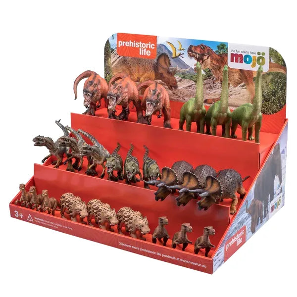 Karton Display – Forhistoriske dyr – Mojo