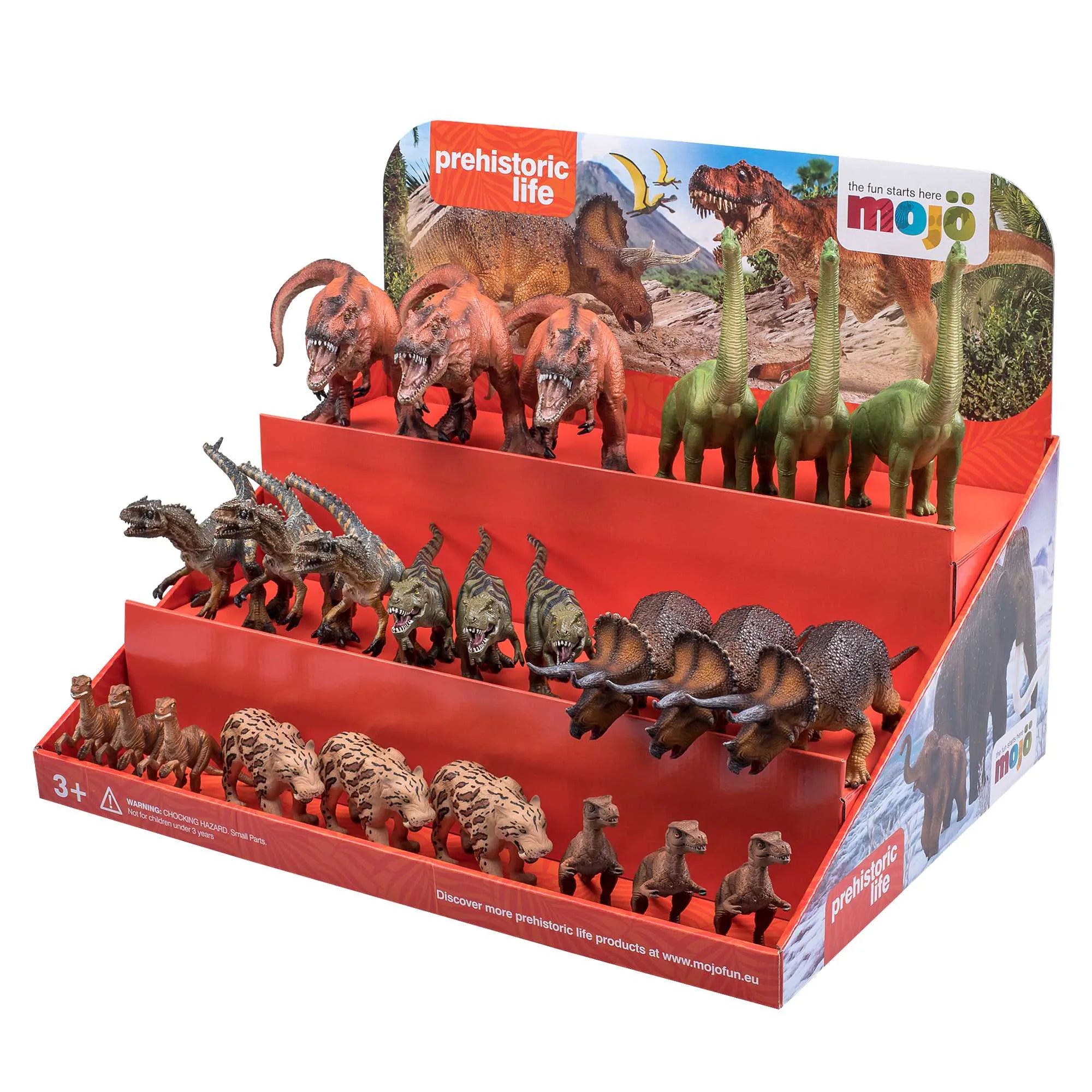 Mojo Karton display, Forhistoriske dyr