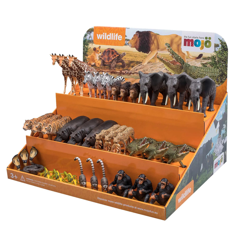 Karton Display – Vilde dyr – Mojo