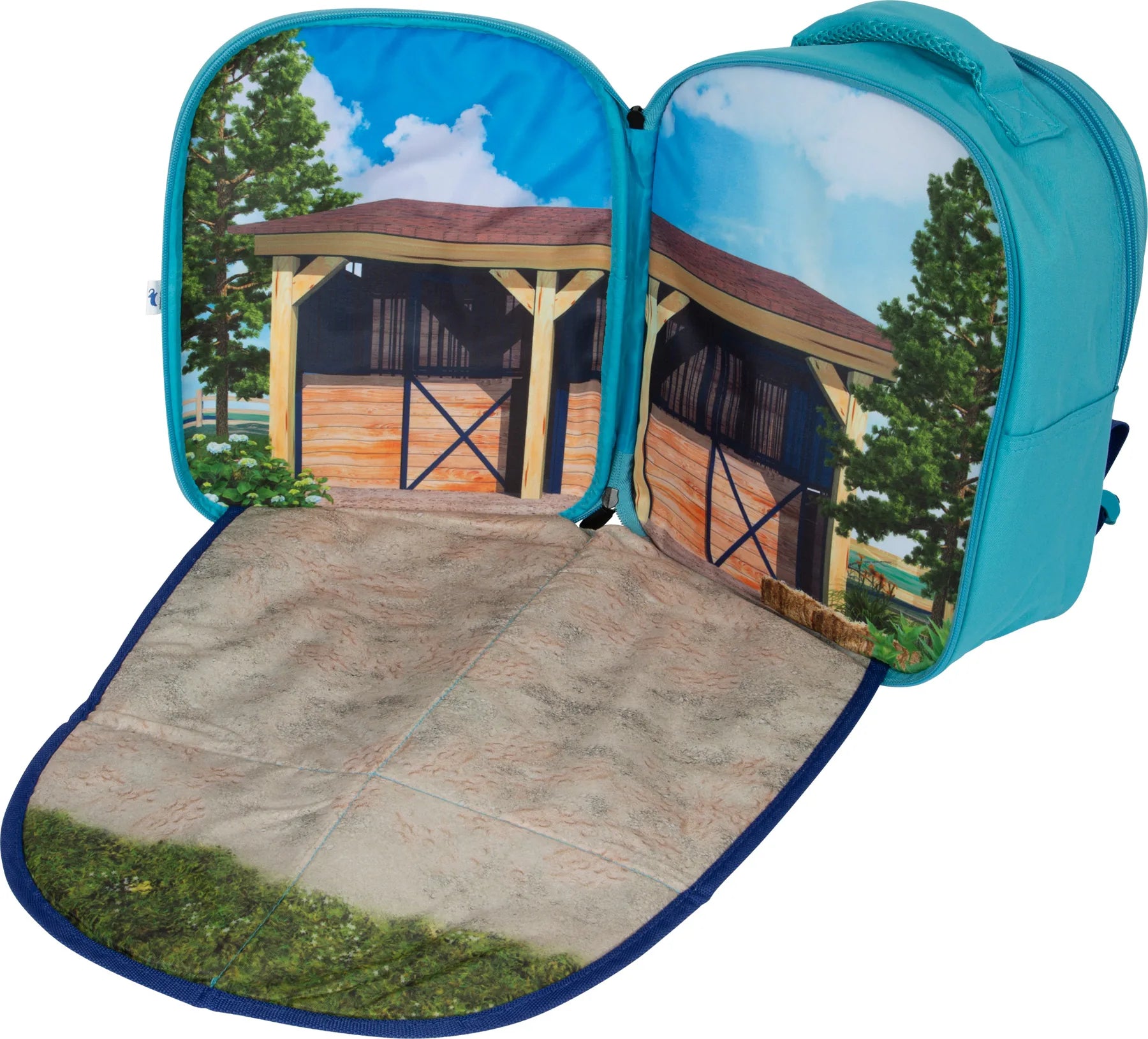 3D Rygsæk Med Dyr – Hestestald – Mojo