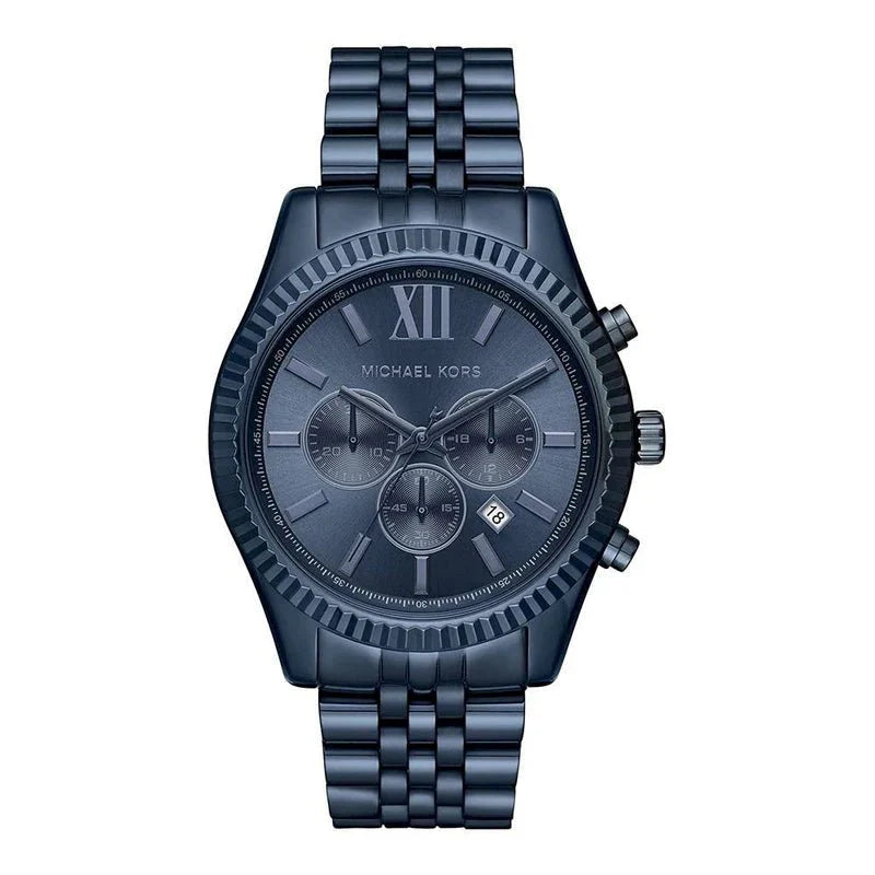 Michael Kors herreur Lexington Chronograph 45mm Navy blå Mk8480