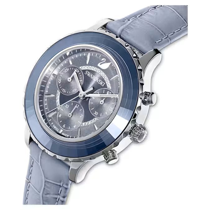 Swarovski Octea Lux Chronograph blåt dameur 5580600
