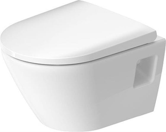 Væghængt compact toilet D-Neo 370x480 mm 4.5 L inkl. softclose sæde - Duravit