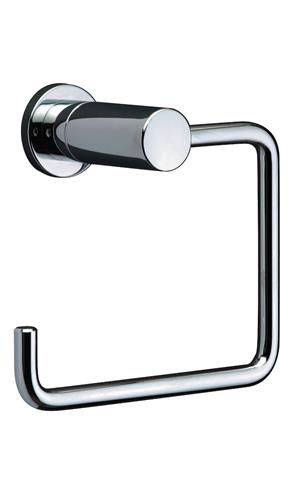Toiletpapirholder med bagplade, forkromet vægmodel - Damixa
