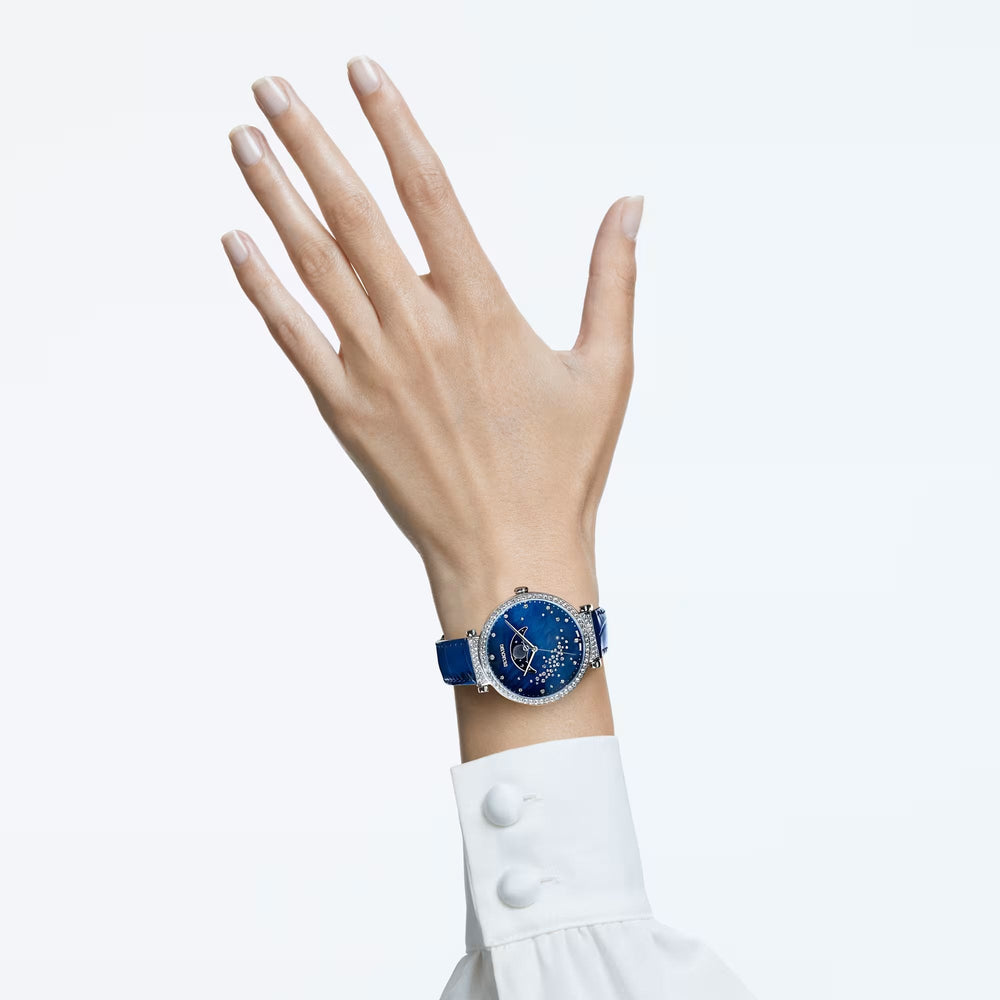 Swarovski Passage Moon Phase blåt dameur 5613320