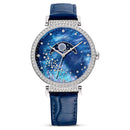 Swarovski Passage Moon Phase blåt dameur 5613320