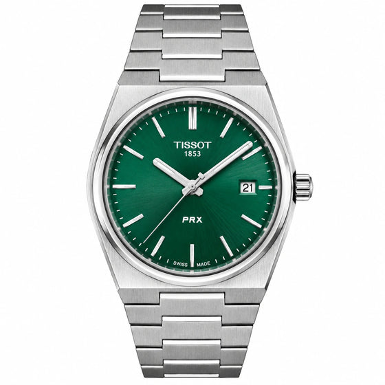 TISSOT PRX 40MM GRØN T137.410.11.091.00