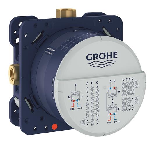 Indbygningsboks til væginstallation 1/2 3 udgange Rapido SmartBox 75 - 105 mm Grohe