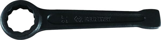 Ringslagnøgle 110 mm DIN 7444, sekskant/tolvkant, profileret skaft til slagbelastning - King Tony