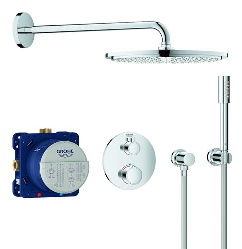 Grohe Grohtherm indbygningsbrusesystem rund