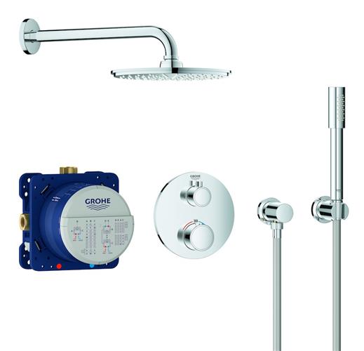 Grohe Grohtherm indbygningsbrusesystem rund