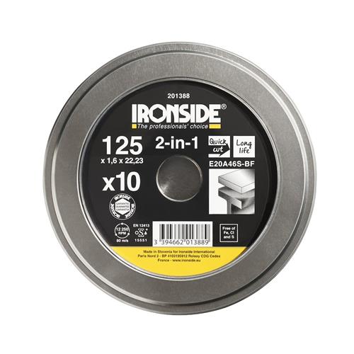 Ironside 2-in-1 skæreskive dåse á 10 stk plan