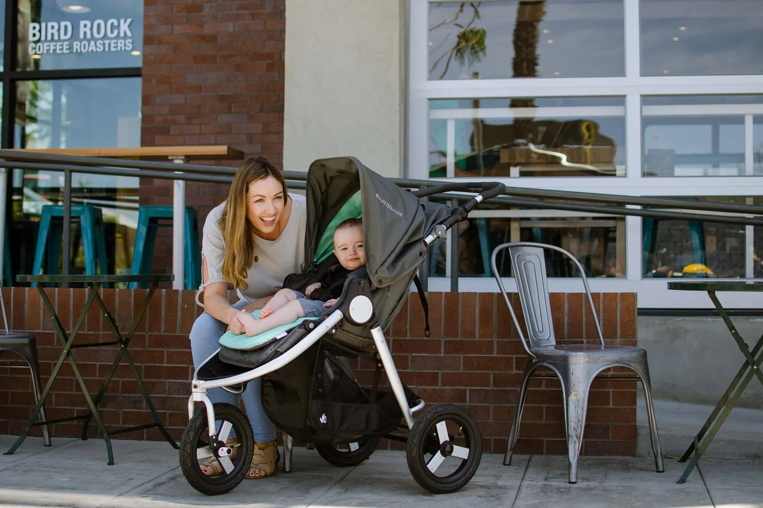 Bumbleride Siddeunderlag Vendbar (2019/2020), Dawn Grey Mint