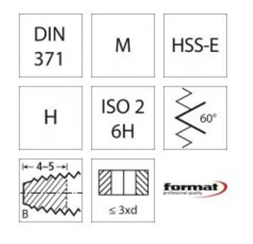 Format 1728 spånbrydertap