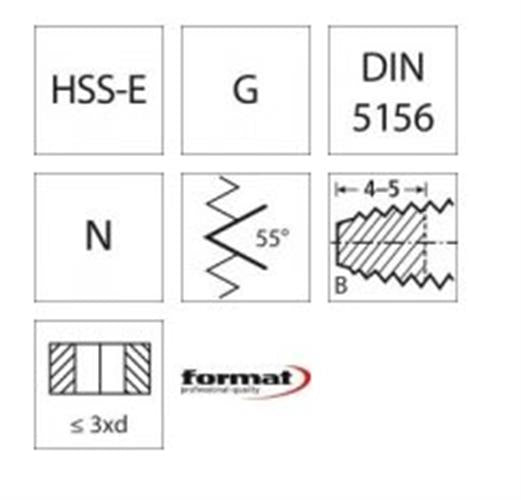 Format 1763 spånbrydertap