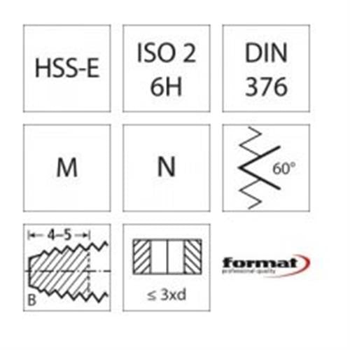 Format 1661 spånbrydertap tandem