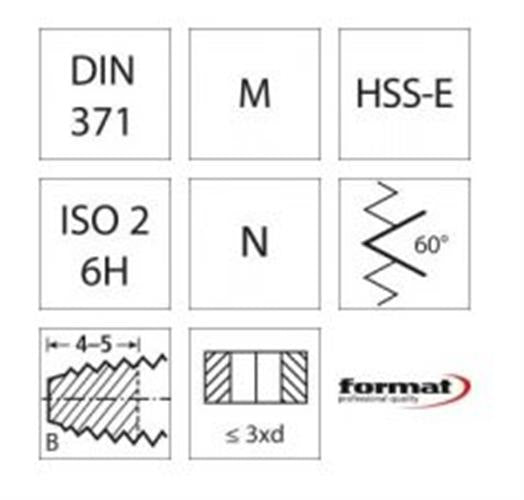 Format 1676 spånbrydertap