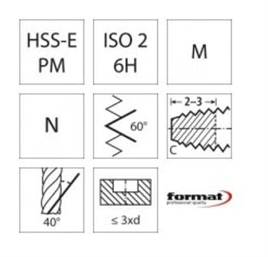 Format 1667 spiraltap tandem