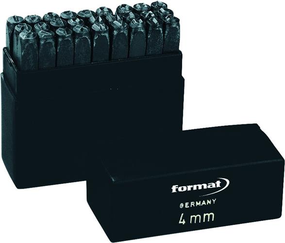 Format 9721 stålbogstaver 4MM SÆT A-Z
