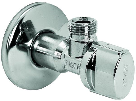 Stopventil 1/2 nippel/nippel lang model forkromet - Broen