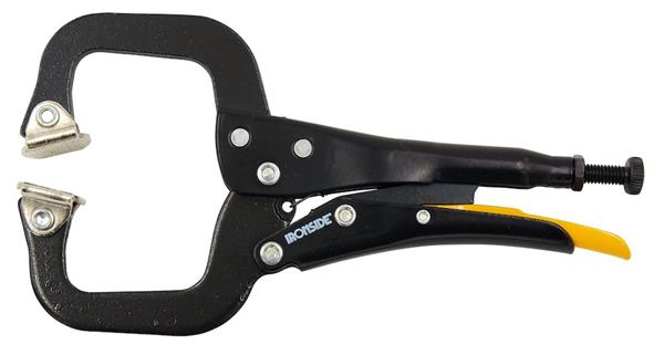 Ironside svejsetang C-klemme med parallelt tilpassende kæber, 178mm